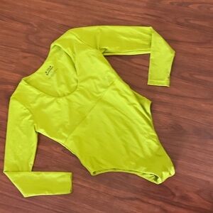 BN Tan Madonnas Neon Green surf swimsuit size large